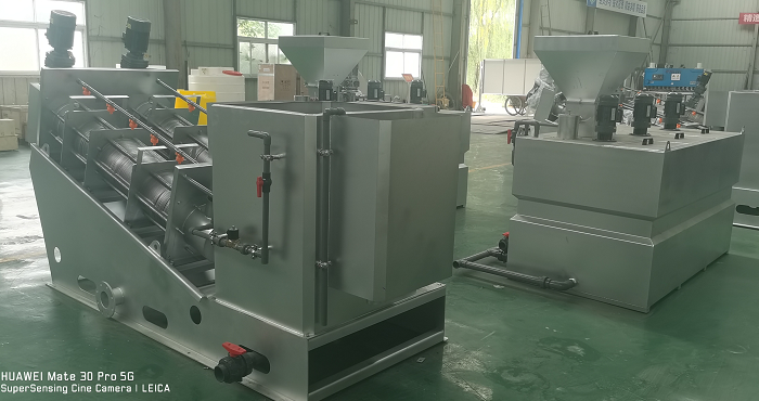 疊螺機、全自動加藥裝置加工中